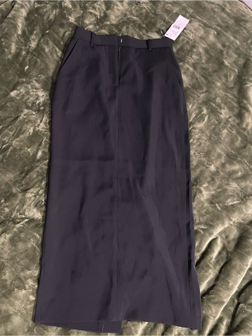 NWT French Connection Classic Black Women's Long Straight Skirt